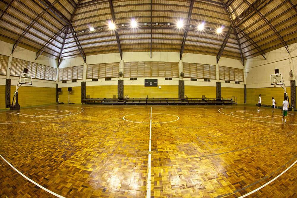 Indoor basketball court