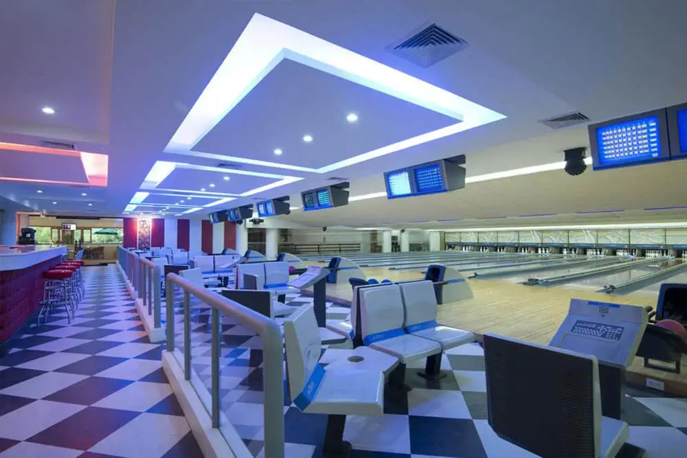 Bowling lanes at the Sports Center