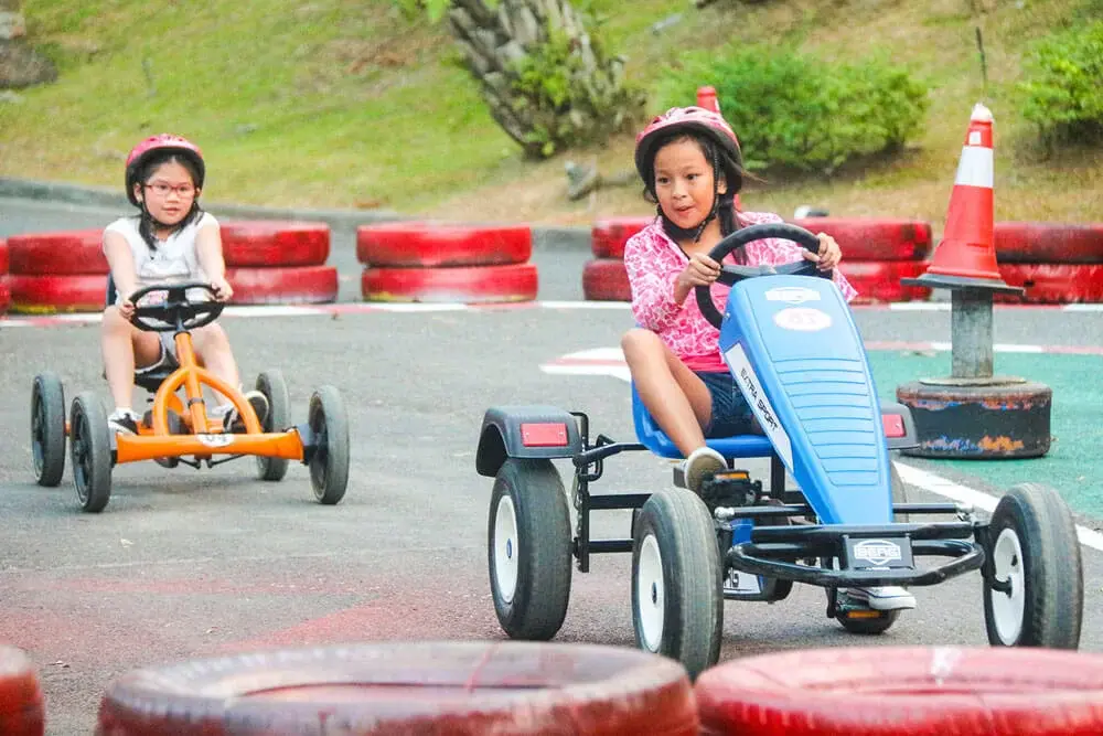 Pedal go-kart course