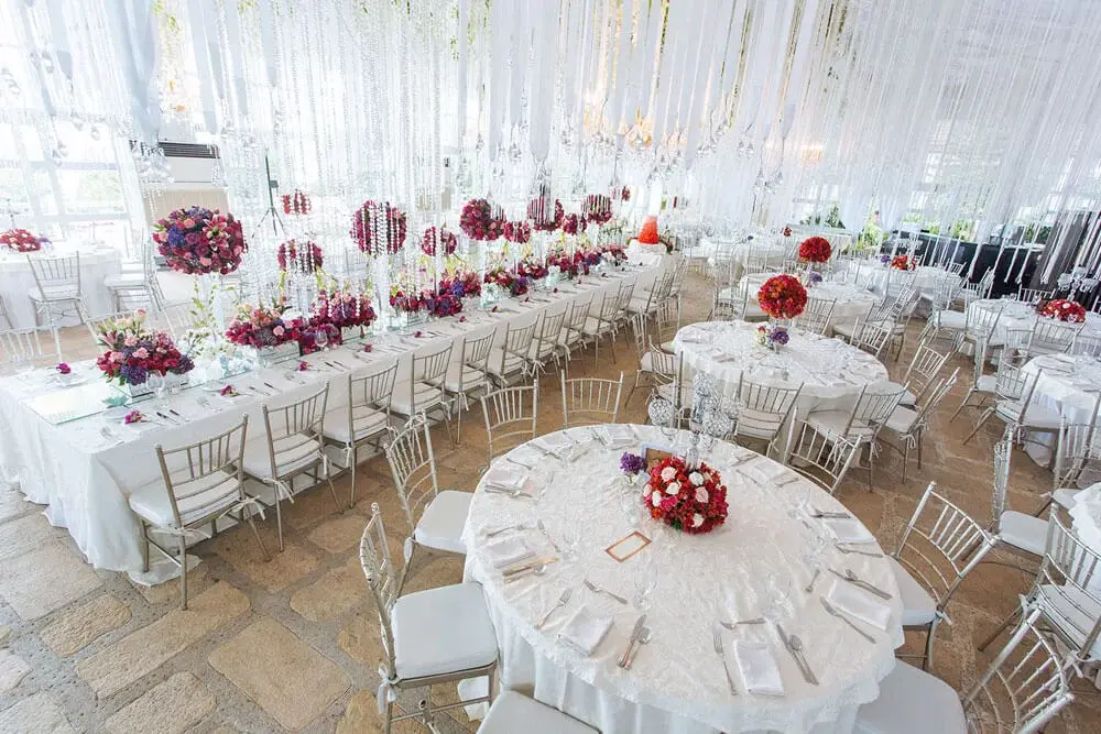 Midlands Golf Veranda reception setting